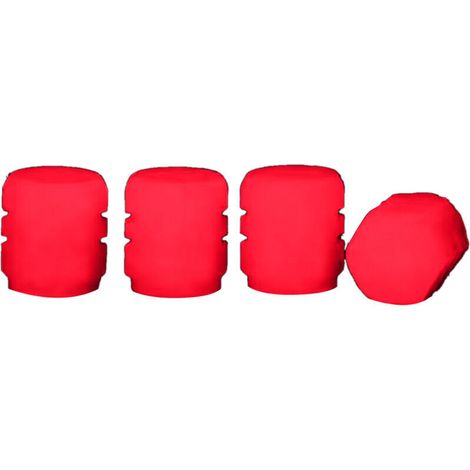 Bouchon de Valve de pneu lumineux Fluorescent nuit brillant buse d'air couvercle de tige de Valve de pneu pour voiture vélo moto rouge (1/4)