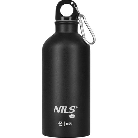 Bouteille de voyage 550 ml noire - Étanche, portable (1/4)