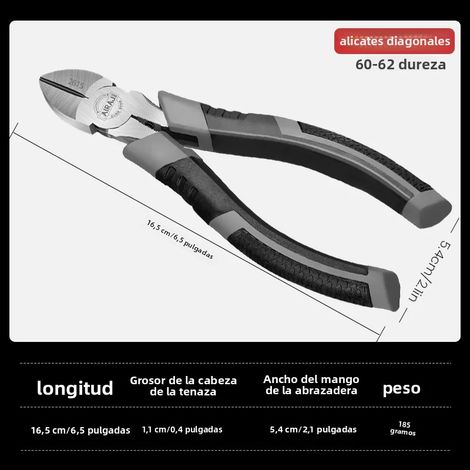 Outil multifonction à pointes acérées, outils d'électricien, comprenant des pinces coupantes et des pinces à becs fins. (1/5)