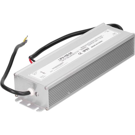 Alimentation étanche 24V DC LPV-150-24 en alliage d'aluminium pour applications industrielles (1/5)