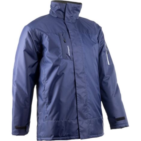 Parka de travail hiver à capuche Marine/Réflectif - COVERGUARD PANDA XL (1/5)