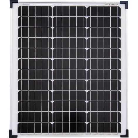 Solarmodul 50 Watt Mono Solarpanel Solarzelle 630x545x35 90585 (1/3)