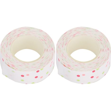 Irovami Lot de 2 rouleaux de ruban d'étiquettes pour étiqueteuse thermique KINGJIM TEPRA LR5C - Fournitures de bureau (EQT005) (1/5)