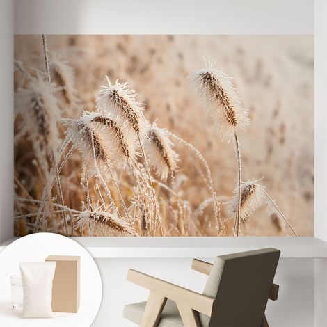 Newroom Tapete Dekorative Vliestapete mit Kleber Modern für Wohnzimmer Schlafzimmer Winterlandschaft 104x70 cm (1/5)