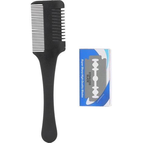 Professioneller Haarschneidekamm mit abnehmbaren Doppelklingen, DIY-Haarschneider zum Ausdünnen und Schneiden der Haare. (1/5)