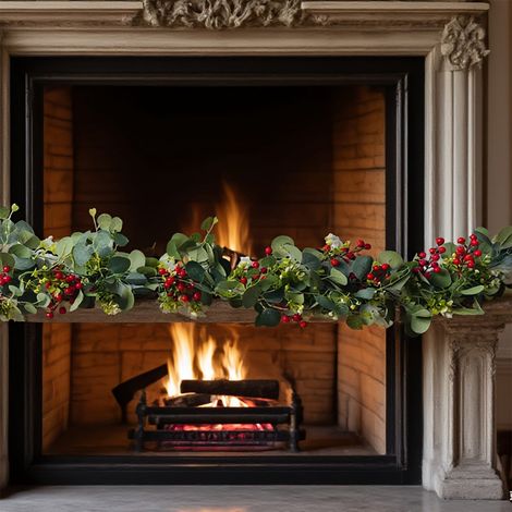 Guirlande En Rotin Forme De Queue De Chien - 180 Cm - Décoration De Fête De Noël Et D'Événements - 1 Pièce (1/5)