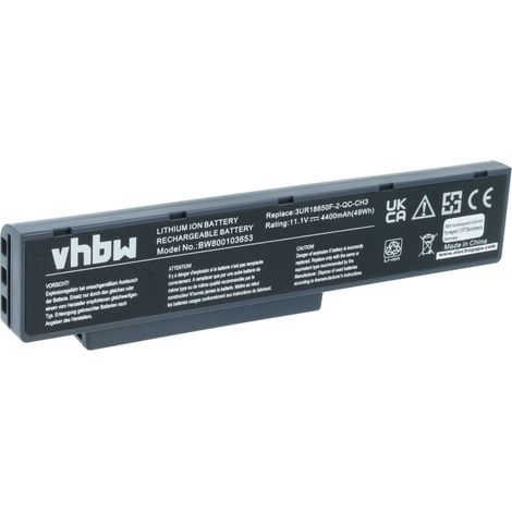 vhbw Akku kompatibel mit Packard Bell EasyNote MH35-U-021, MH35-U-041, MH35-U-019HK, MH35-U-042, MH35-U-073FR Notebook (4400 mAh, 11,1 V, Li-Ion) (1/5)