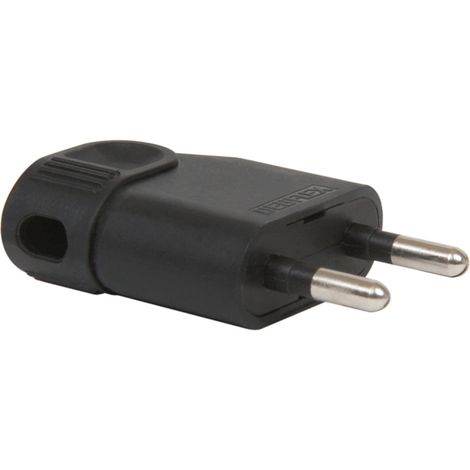 DEBFLEX - FICHE MALE 2P 6A LATERALE PORTEFEUILLE NOIR - 713670