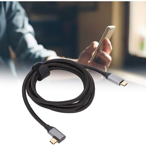 Câble USB-C 100W Nylon Tressé Charge Rapide PD 3.1 Gen2 10Gbps 1.5m Compatible 4K 60Hz (1/5)