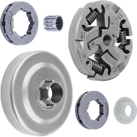 Kit embrayage, cloche, pompe à huile, pignon compatible avec Husqvarna 355 357XP 359