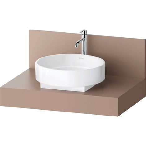 Console Balcoon Duravit rectangulaire, 1 découpe au centre ,