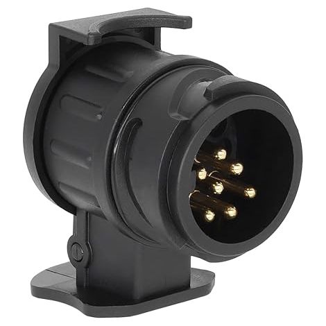 Adaptateur de remorque 13 à 7 Broches - Étanche Pour voiture et remorque - Adaptateur électrique pour caravane (1/5)