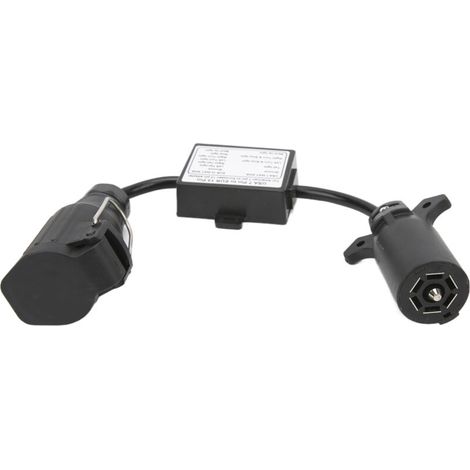 Conector de plástico para automóviles, conector de 7 pines tipo pala para vehículos americanos a conector redondo europeo de 13 pines para automóviles y camiones -Crezuo