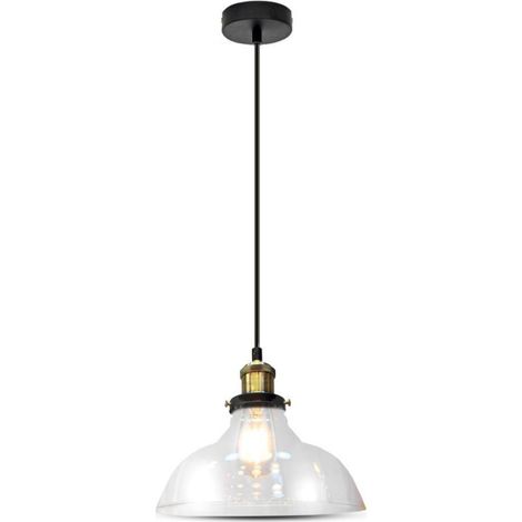Lámpara de araña LED V-TAC de cristal y metal con portalámparas E27 (máx. 60 W), 245 mm (1/5)