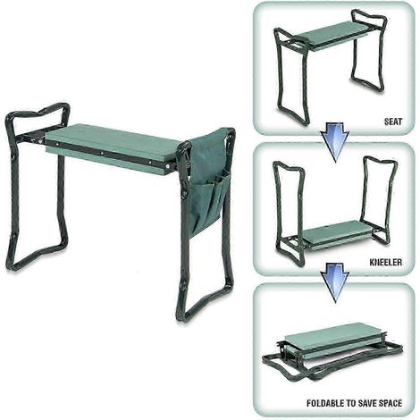 Banc de jardin pliable à genoux avec sac à outils pour le jardinage et le rangement - Perfek (1/5)