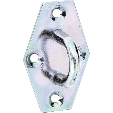 Anneau sur platine – platine 64 mm – largeur 41 mm – passivé – Marque (1/2)