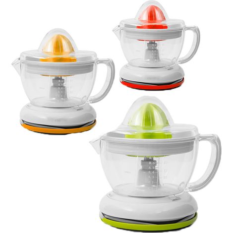 Spremiagrumi 2 coni elettrico 40watt ml 700 con caraffa removibile a servire avvolgicavo piccolo pratico e comodo (1/4)