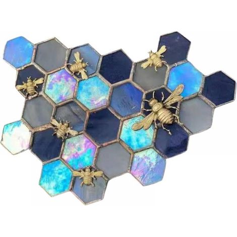 Honeycomb - Acrylique 26,7 x 21,6 cm - Décoration Murale Suspendue pour Intérieur Extérieur - 1 Pièce (1/5)