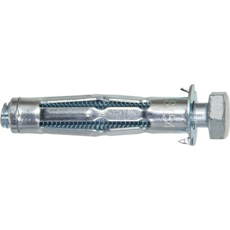 Fischer Tassello in metallo HM 8X54 S con vite metrica per lastre e pannelli, 50 pezzi (1/4)