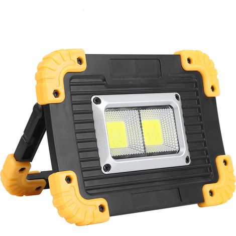 Faro da lavoro ad alta potenza – COB – impermeabile IP44 – faretto portatile – riparazione auto / garage / campeggio / emergenza