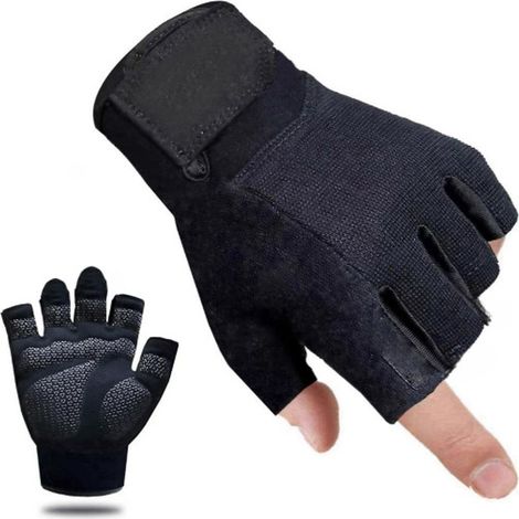 Gants De Musculation - Paume Renforcée - Coupe Adaptée - Transpirables - Pour Homme Et Femme - Taille Unique Ou Par Taille - Lot De 1 (1/5)