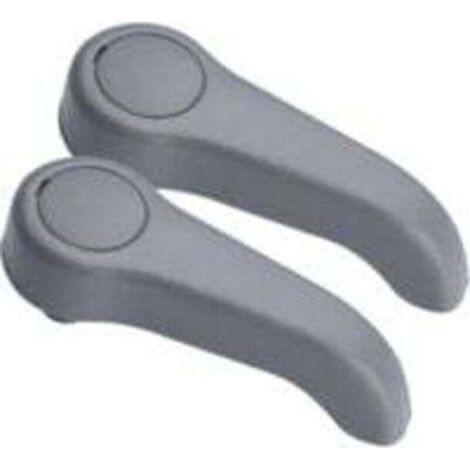 Set of 2 Gray Front Seat Adjustment Handles for Renault Clio 2 Twingo 1 7701209658 7701470827 (1/4)