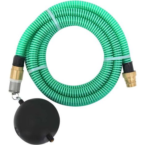 Tubo di aspirazione con raccordi in ottone verde, 1,1" (7 m) in PVC (1/5)