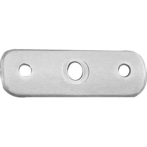 SCHÖSSWENDER Handlaufträger-Platte 65 x 20 mm, flach, Edelstahl V2A