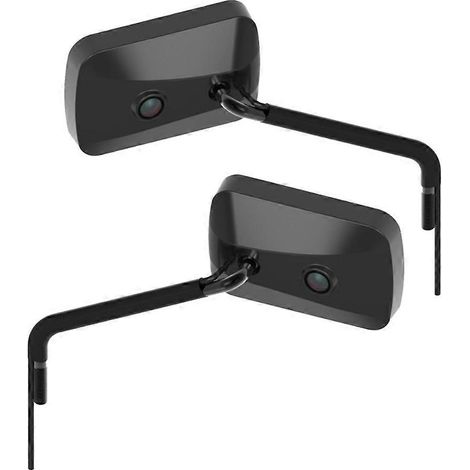 Caméra panoramique 4K HD intégrée au rétroviseur pour moto, alimentée par USB, idéale pour les sports de plein air et les activités sportives. (1/5)