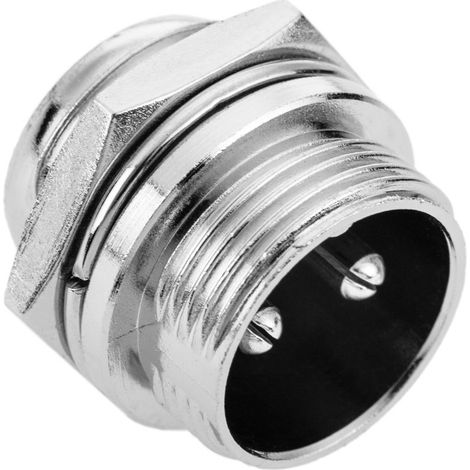 Connecteur micro aviation GX16 mâle 2 broches (1/5)