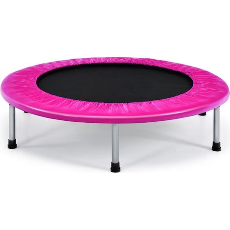 Faltbares, 97 cm großes, pinkfarbenes Trampolin für Kinder, Tragkraft 150 kg