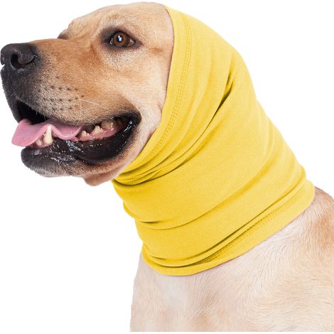 Cache-oreilles chien apaisant, protection auditive anti-bruit, snood calme pour chien/chat, cagoule réconfortante anti-stress et chaleur (1/3)