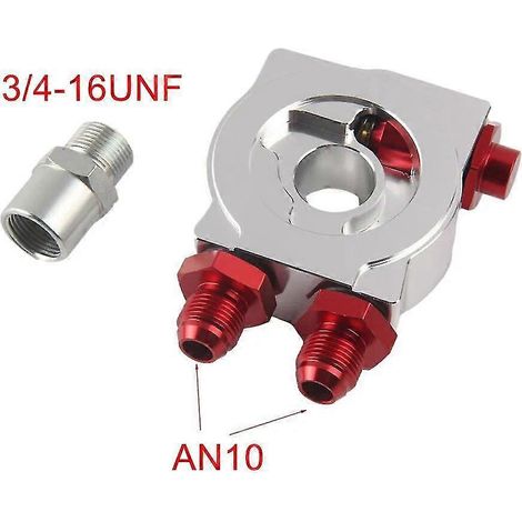 Aluminium CNC AN8 AN10 Ölgeber-Kühler-Sandwich-Turbo-Thermostatplatten-Filteradapter – SW11-10B