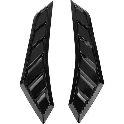 Panneau décoratif adhésif pour capot moteur universel, accessoire extérieur auto noir, sticker ventilation voiture, garniture personnalisée, pièce de rechange cosmétique (1/5)