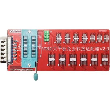 Adattatore a schermo piatto di grandi dimensioni per VVDI SOP/8M, connettore di conversione a clip non rimovibile per la programmazione e il download di chip. (1/3)