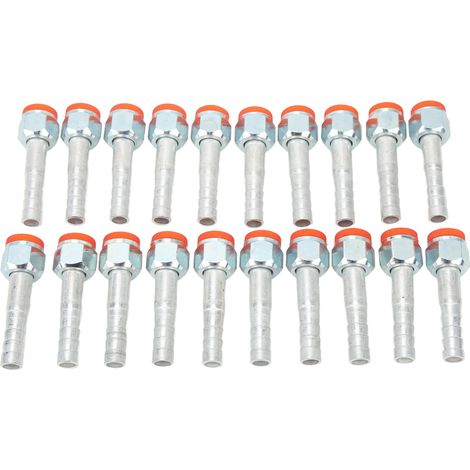 Lot de 20 raccords à barboter droit en aluminium haute résistance universels pour climatisation 5/8po auto camion poids lourd (1/5)