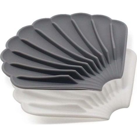 Lot de 2 Porte-Savon,Porte Savon Drainage,Porte Savon Douche,éPaissi, AntidéRapant, Pliable pour Lavabo,Douche,Salle De Bain,Cuisine (1/4)