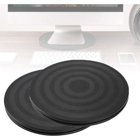 2 pièces Tourne-Disque Rotatif Rotatif à 360 Degré Plateau Pivotant TV Support Pivotant Plateau Universel Rond Plateau Tournant (1/5)