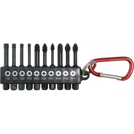 Jeu d'accessoires de tournevis Hikoki 60120820 10 unités