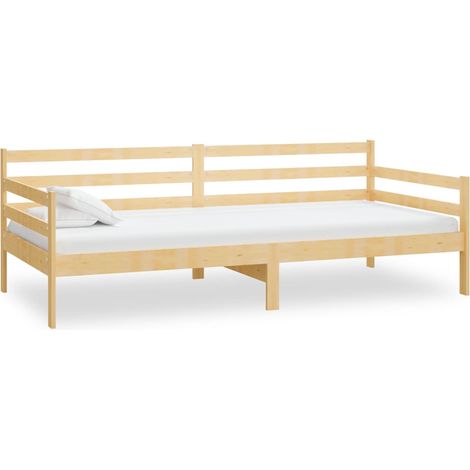 Maison Exclusive - Sofá cama sin colchón madera maciza de pino 90