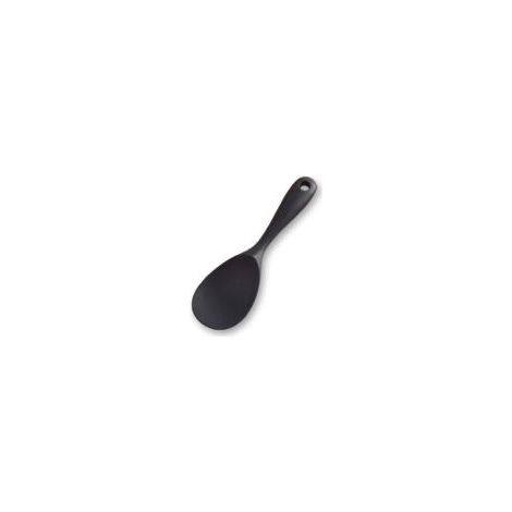 Lot de 3 cuillères de service en silicone, coloris noir, ustensiles pratiques pour cuisine (1/5)