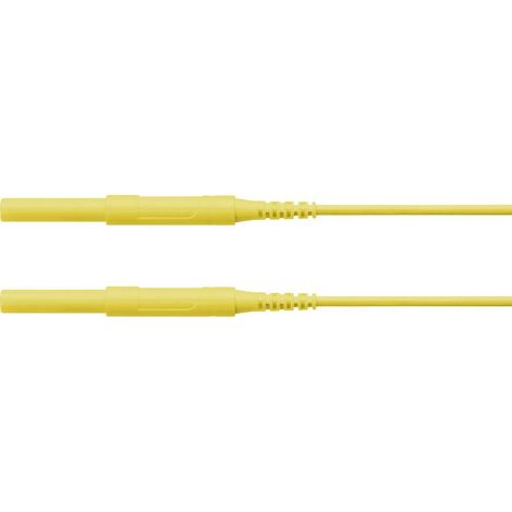 Schützinger Cordon de mesure de sécurité mâle 4 mm mâle 4 mm 150.00 cm jaune 1 pc(s)