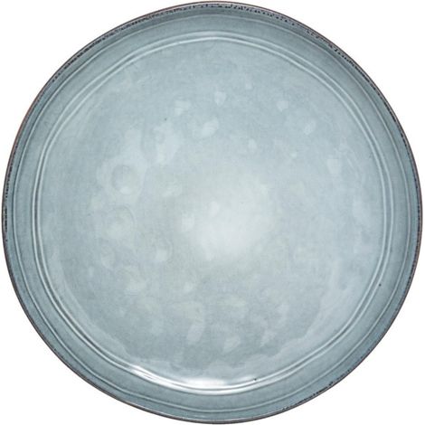Lot de 6 Assiettes Plates "Flower" 26cm Bleu (1/3)