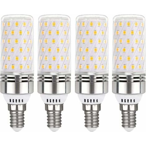 Ampoule E14 LED 12W Blanc Froid 6000K, 1450LM, Équivalent Halogène E14 100W, 360° Lumiere, AC 220V, Ampoule E14 LED pour Éclairage Intérieur, non-dimmable, lot de 4 (1/5)