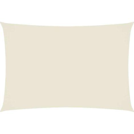 Sonnensegel Oxford-Gewebe Rechteckig 3x5 m Creme vidaXL (1/5)