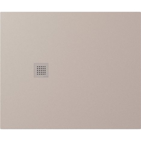 Receveur de douche en marbre coulé TRENECA 120x100cm, découpable selon vos demandes, beige mat (1/4)