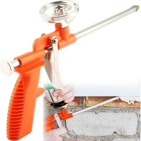 BUNTHAUS Pistolet à mousse, professionnel à expansion, Professionnel Pistolet pour Mousse de Pulvérisation, Expansible Pistolet de Pulvérisation, Pour Le Calfeutrage, Le Remplissage, l'Étanchéité