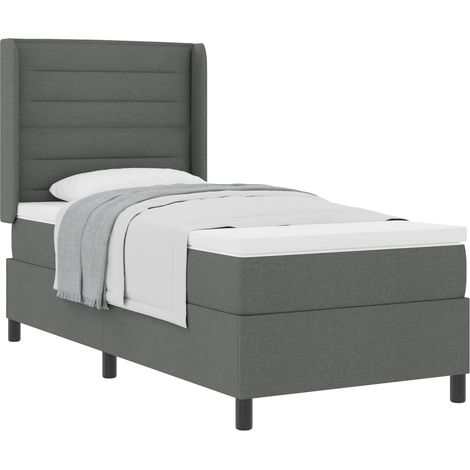 Maison Exclusive - Boxspringbett mit Matratze Dunkelgrau 200 x 10