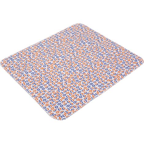 Lot de 2 alèses lavables réutilisables pour incontinence adulte, antidérapantes, change protecteur, coussin absorbant, couleur orange et bleu (1/5)