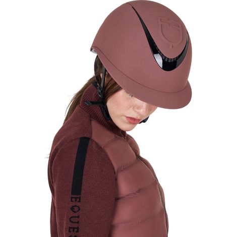 TAGLIA L EQUESTRO Cap VISIERA LARGA MARRON CASCO EQUITAZIONE (1/3)